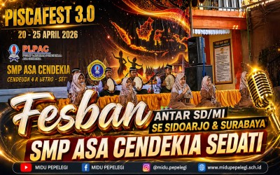 MI Darul Ulum Pepelegi Raih Juara 1 Festival Banjari di Milad SMP ASA Cendekia Sedati