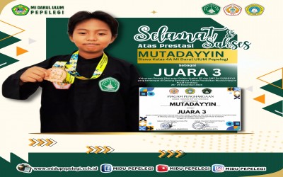 Siswa MI Darul Ulum Pepelegi Waru Berhasil Meraih Juara Dalam Kejuaraan Pencak Silat Antar Pelajar SD dan SMP Se - Surabaya