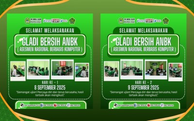 Pelaksanaan Gladi Bersih ANBK MI Darul Ulum Pepelegi